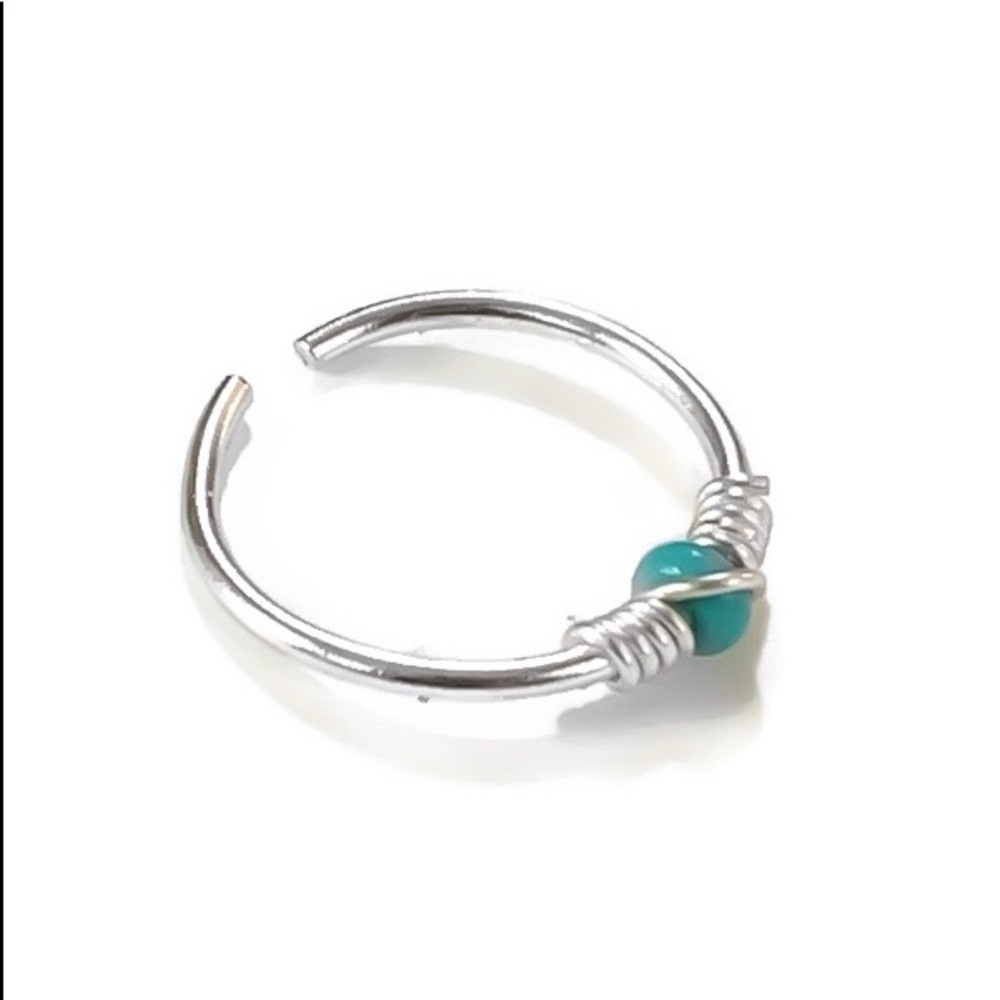 Restocked! 925 Turquoise Toe Ring - image 2